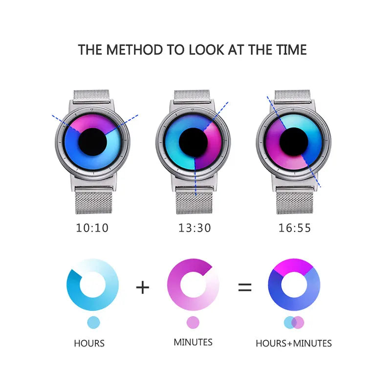 IBSO Mens Watches Top Brand Luxury Steel Mesh Strap 2021 Hide Watch-head Fashion Creative Quartz Sport Watch Men 3ATM Waterproof