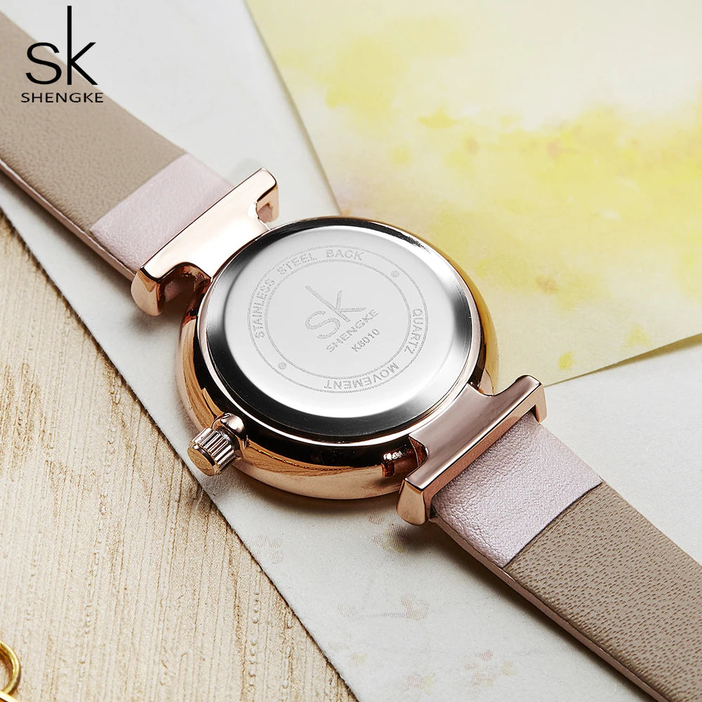 Shengke SK Female Woman's Wristwatches relogio feminino Top Brand Luxury Ladies Watch Quartz Classic Casual Analog Watches Women