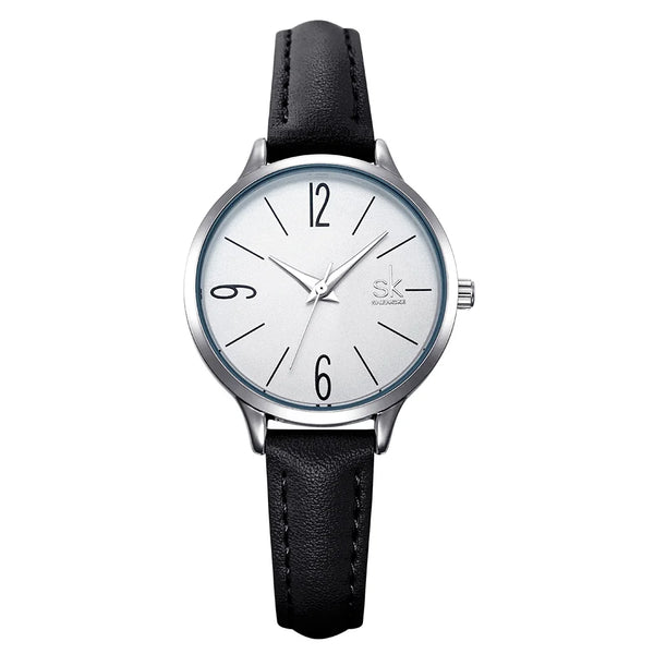 Shengke new watch women casual leather female's watches girl wristwatches japanese quartz clock relogio feminino reloj mujer