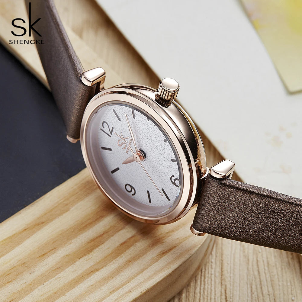 Shengke SK Female Woman's Wristwatches relogio feminino Top Brand Luxury Ladies Watch Quartz Classic Casual Analog Watches Women