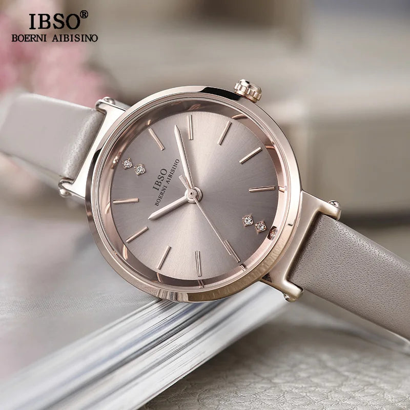 IBSO Crystal Bracelet Watches Set Female High Quality Quartz Watch Luxury Women Watch Bangle Set For Valentine's Gift