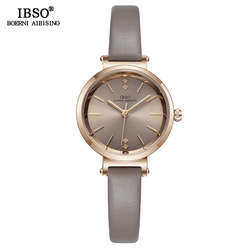 IBSO 8 MM Ultra-Thin Wrist Women Watches Luxury Female Clock Fashion Montre Femme 2022 Ladies Quartz Watch Relogio Feminino