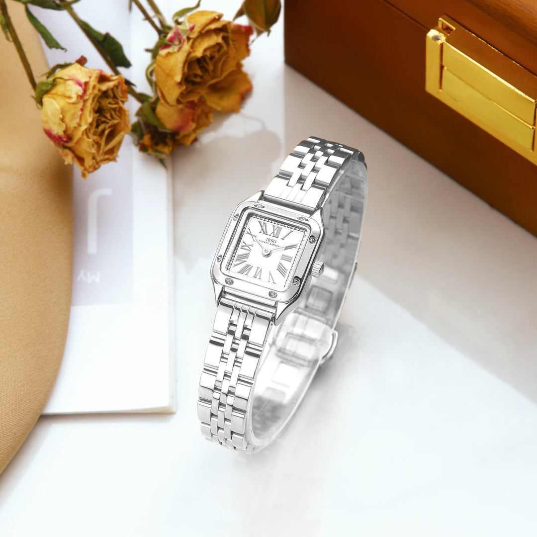 IBSO Luxury 2026 Women Quartz Watch 3ATM Waterproof Japanese New Movement New Ladies Watch Solid Stainless Steel Strap Fashion