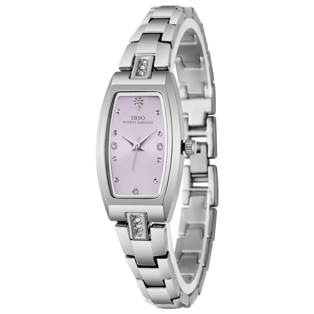 IBSO 2025 New Arrival Women Watch Irregular Case Elegant Bracelet 3ATM Waterproof Stainless Steel Strap Multi Colors Options