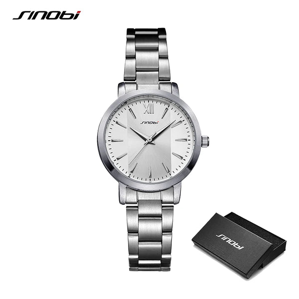 Sinobi fashion women's watches original design elegant woman quartz wristwatches best gifts clock for wife relogio feminino