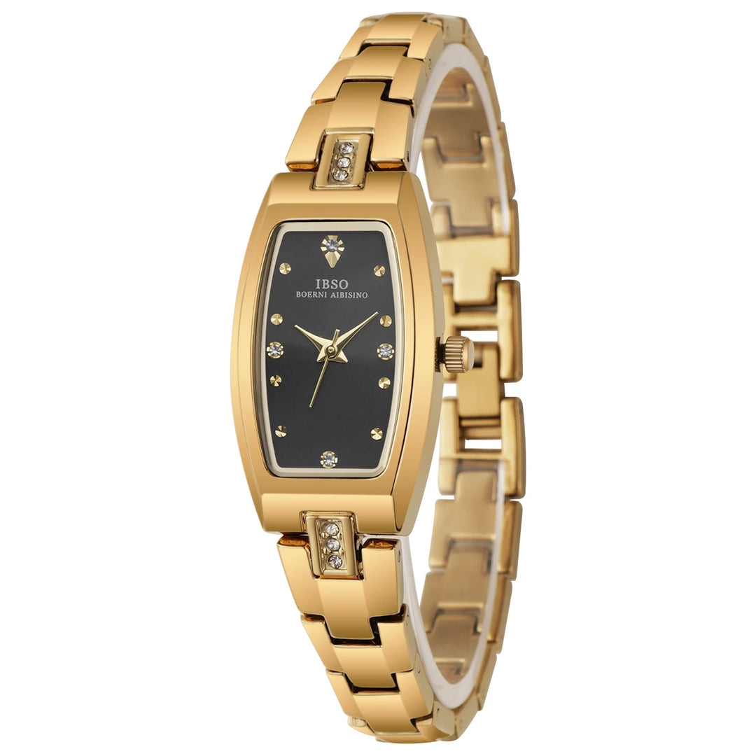 IBSO 2025 New Arrival Women Watch Irregular Case Elegant Bracelet 3ATM Waterproof Stainless Steel Strap Multi Colors Options