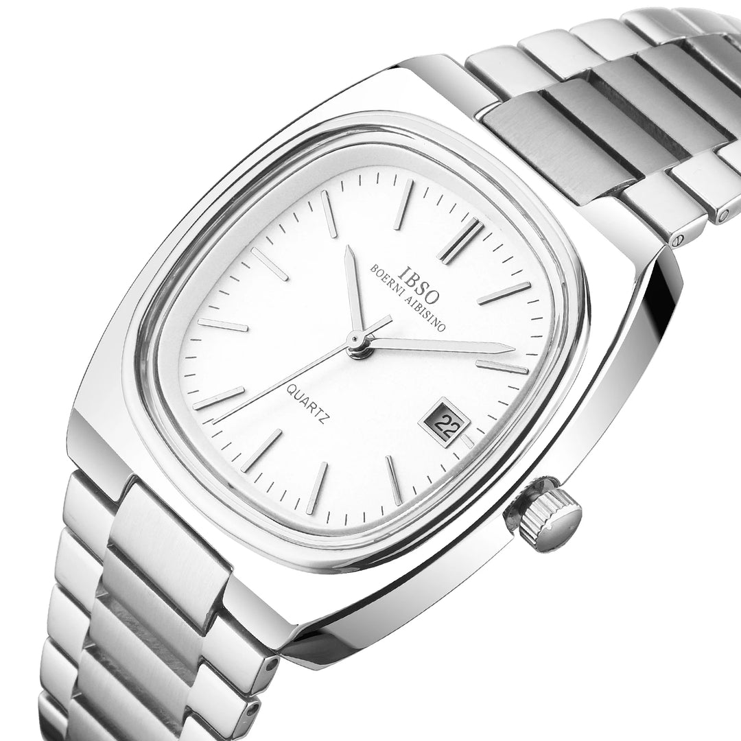 IBSO Luxury Men's Watch 3ATM Hot Selling Wholesale Price Japan Movement Calendar Function Adjustable Stainless Steel Strap