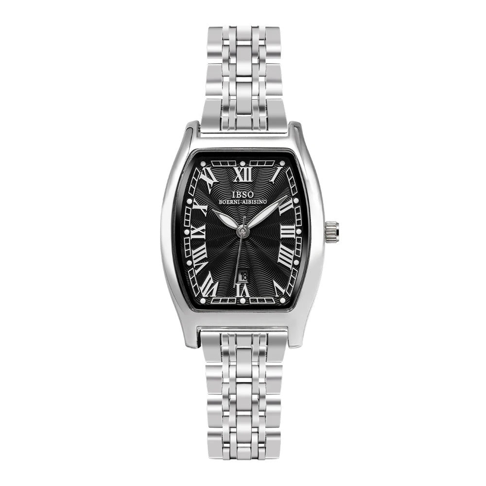 IBSO New Style Women Luxury Quartz Watches Japanese Movement 3ATM Waterproof Stainless Strap Watch Ladies Luminous Dial 9388