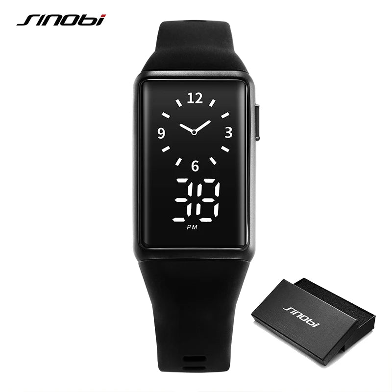 SINOBI Fashion Outdoor Sports Watch Woman Multifunction Watches Calender Clock  3Bar Waterproof Digital Watch Laides Gifts Watch