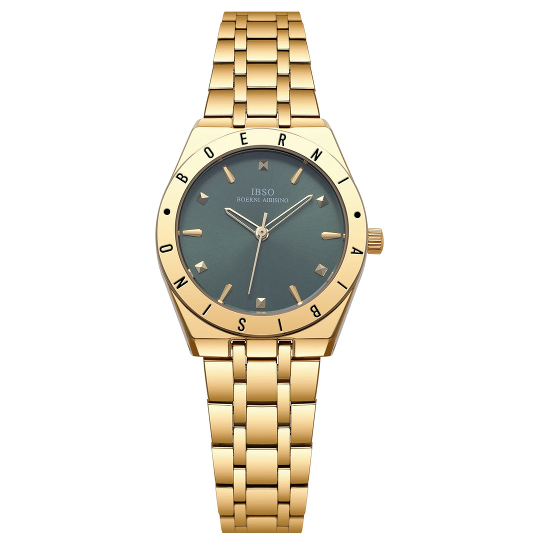 IBSO New Arrival 2026 Stainless Steel Strap Special Hour Hands 3ATM Waterproof Japan Movement S1108L