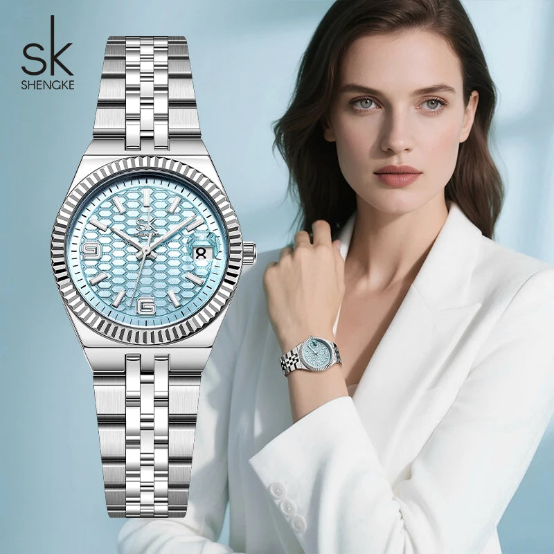 Shengke Original Design Ladies Quartz Wristwatches Top Luxury Women's Watches Fashion Style Woman's Best Gifts Clock