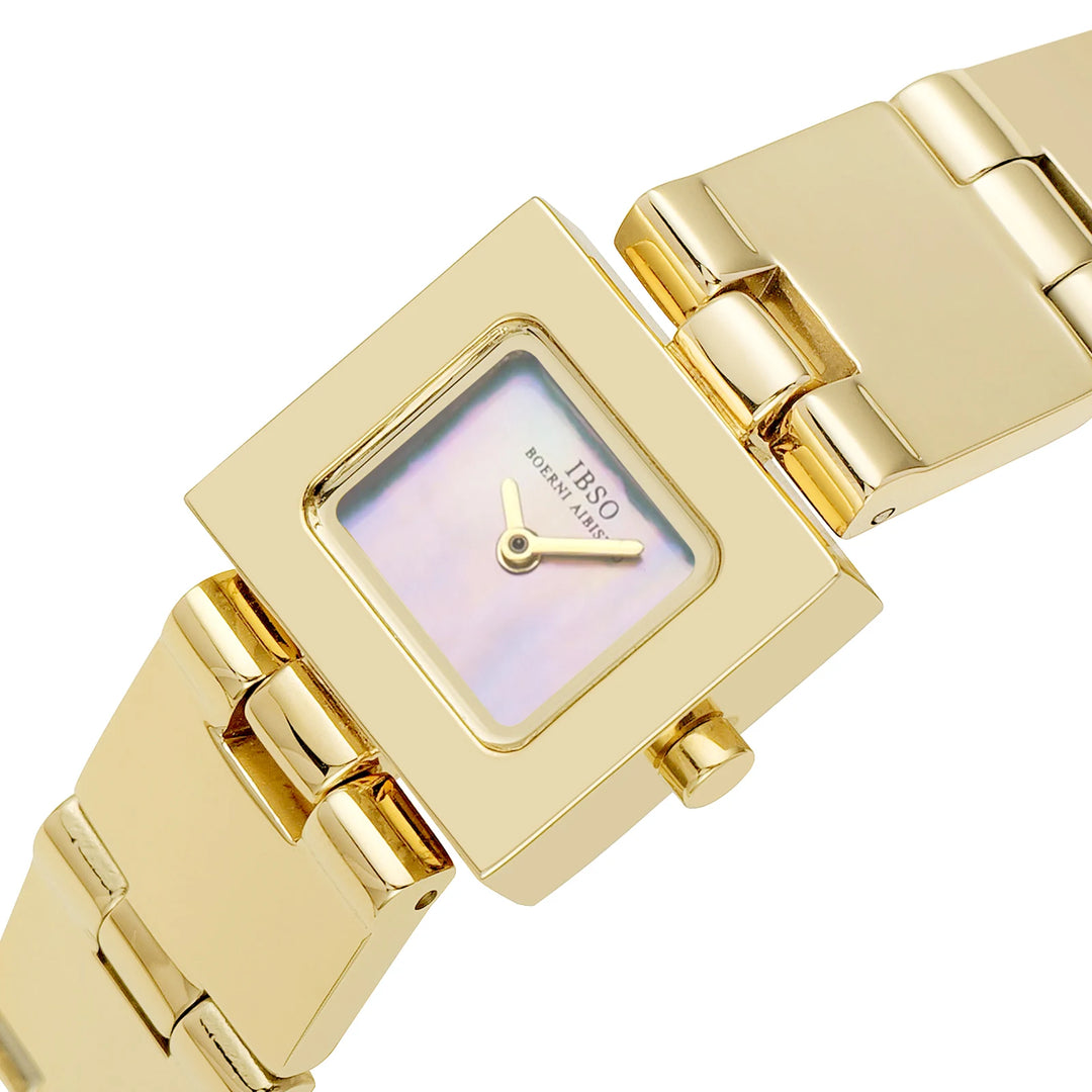 IBSO 2025 Luxury Women Quartz Watch 3ATM Waterproof Lady WristWatches Seiko Movement Stainless Steel Strap Alloy Case S1052L