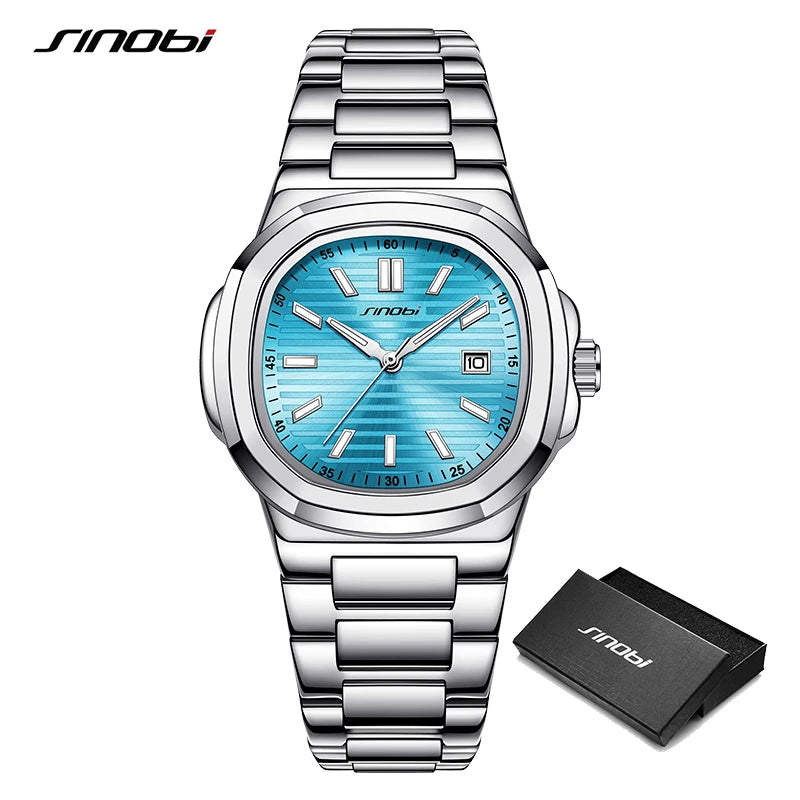 SINOBI New Design Men's Quartz Watches Original Styles Ladies Wristwacthes Top Brand Male Best Gifts Clock Dropshipping
