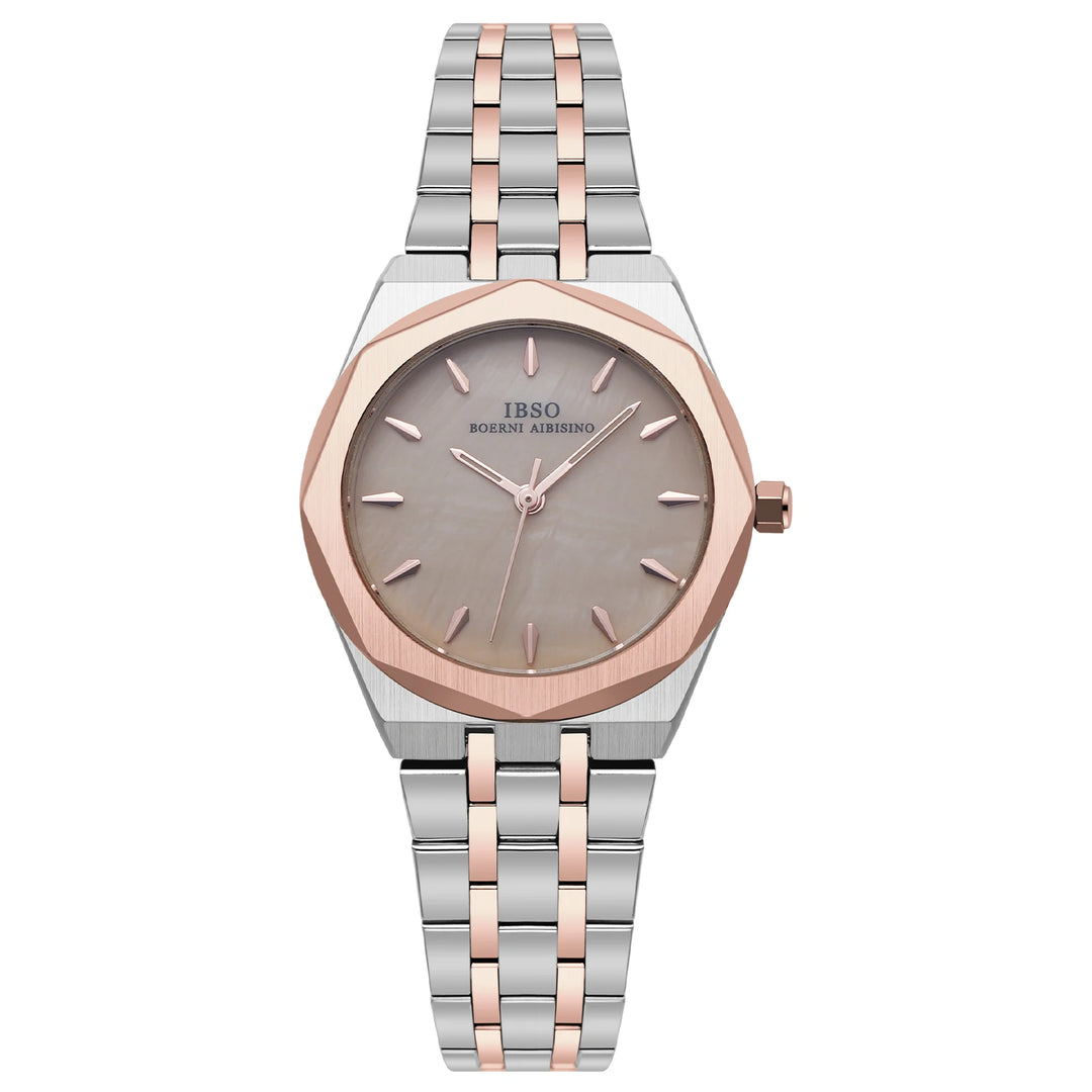 IBSO 2026 Women Quartz Watches 3ATM Japanese Made Movement Stainless Steel Strap Gold Lady Wristwatches Gift For Mother's Day