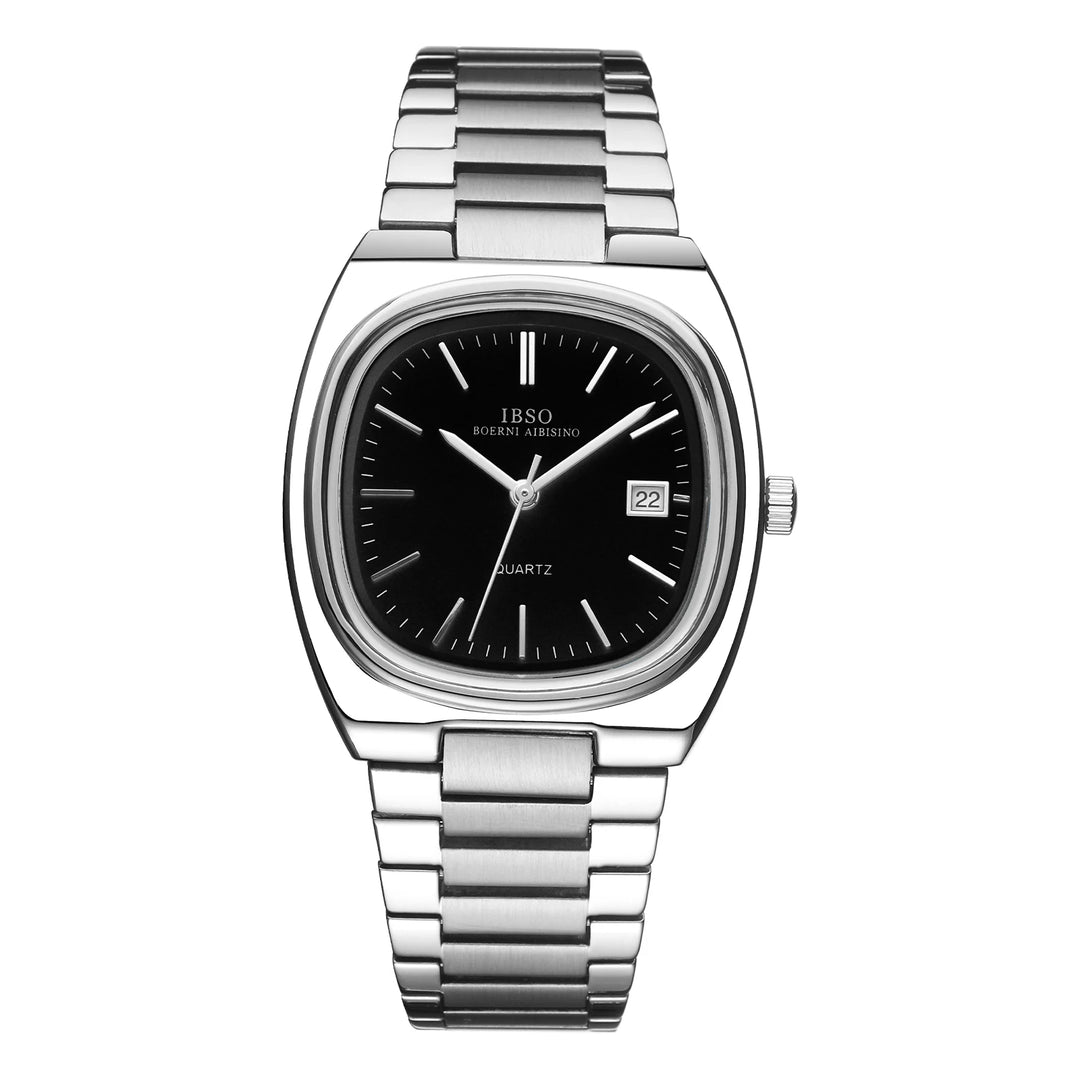 IBSO Luxury Men's Watch 3ATM Hot Selling Wholesale Price Japan Movement Calendar Function Adjustable Stainless Steel Strap