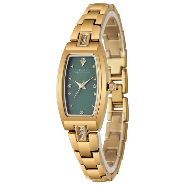 Ibso 2025 new arrival women watch irregular case elegant bracelet 3atm waterproof stainless steel strap multi colors options