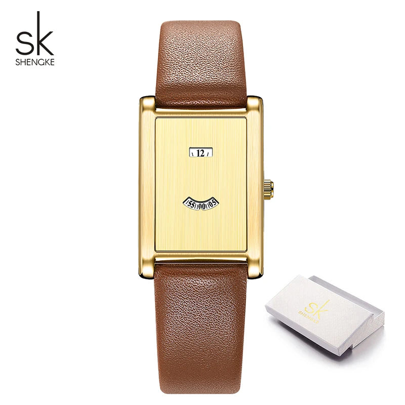Shengke Original Design Women's Quartz Watches Fashion Style Ladies Creative Female Best Gifts Brand Clock