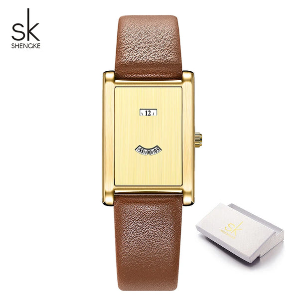 Shengke original design women's quartz watches fashion style ladies creative female best gifts brand clock