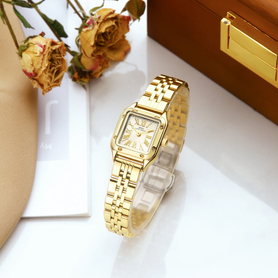 IBSO Luxury 2026 Women Quartz Watch 3ATM Waterproof Japanese New Movement New Ladies Watch Solid Stainless Steel Strap Fashion