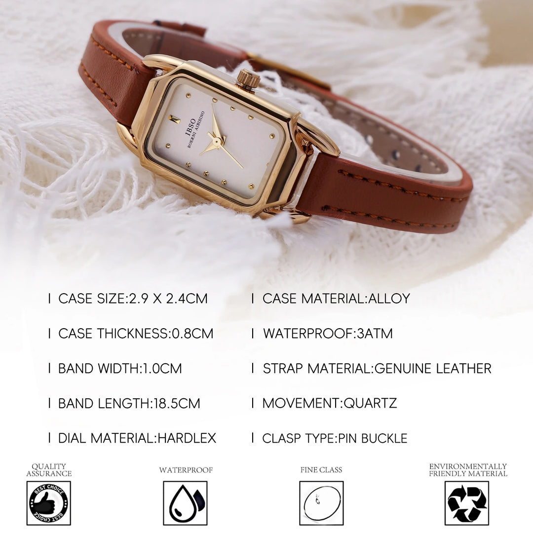 IBSO New 2026 Women Luxury Quartz Watch 3ATM Japanese Quartz Movement Stainless Steel Strap For Fashion Ladies Watch #6688