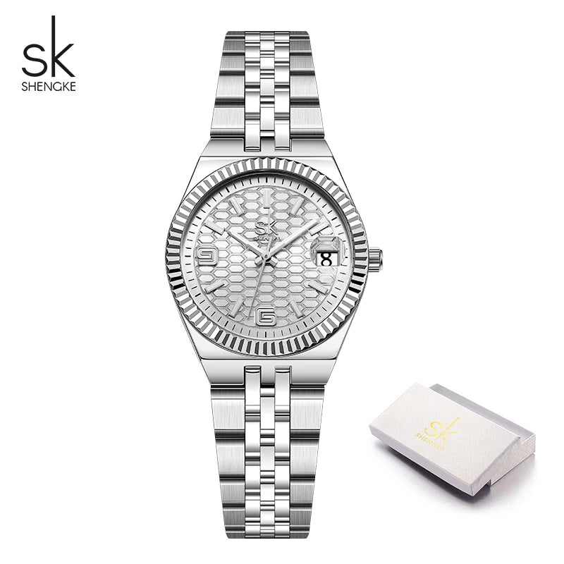 Shengke Original Design Ladies Quartz Wristwatches Top Luxury Women's Watches Fashion Style Woman's Best Gifts Clock