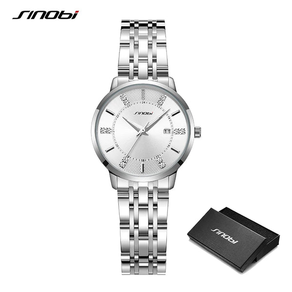 Sinobi new design women's watches elegant style ladies quartz wristwatches top luxury girls gifts clock fashion dresses watch