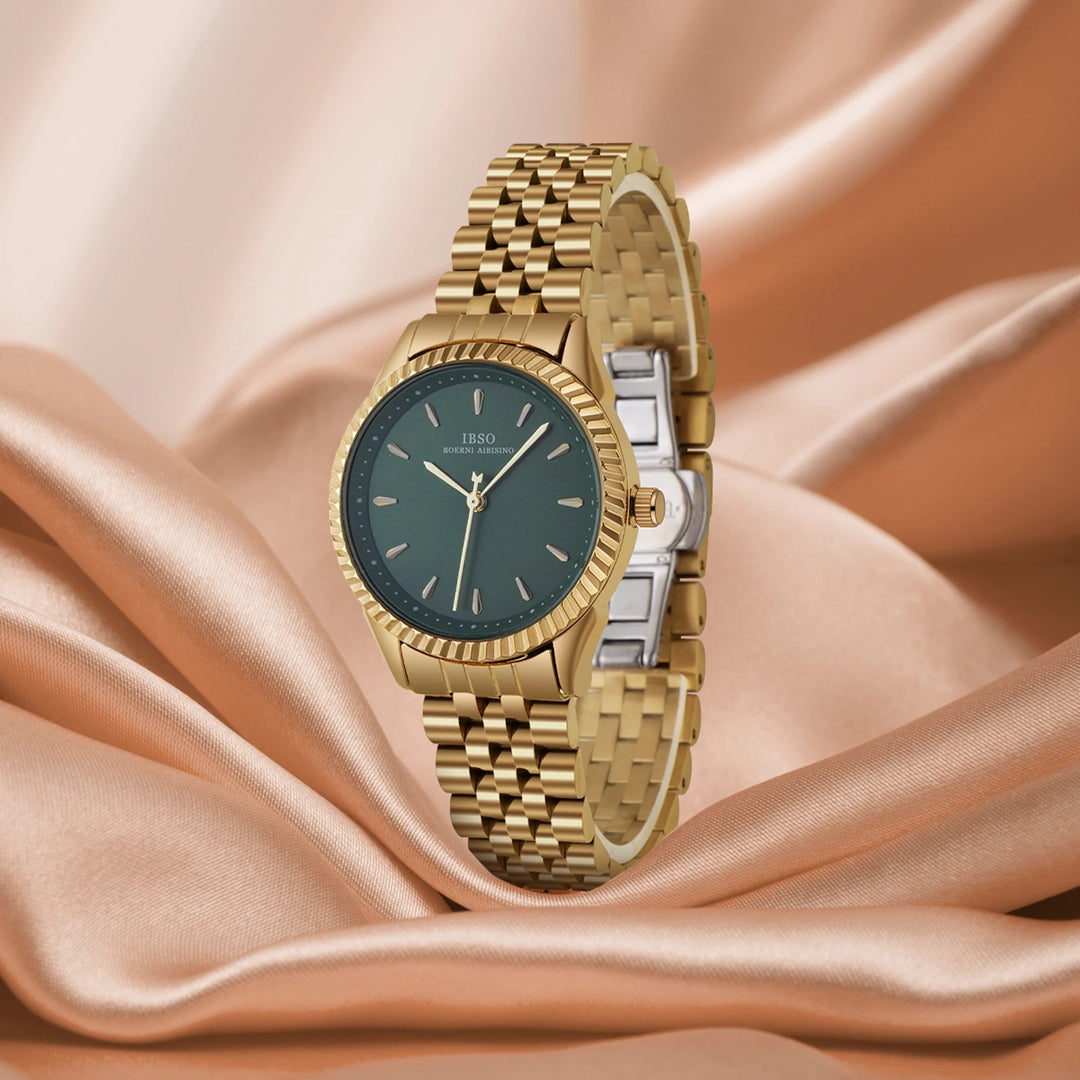 IBSO Women Wholesale 2026 Japanese Quartz Movement Quartz Watches Luxury Stainless Steel Band 3ATM Waterproof Luminous Hands