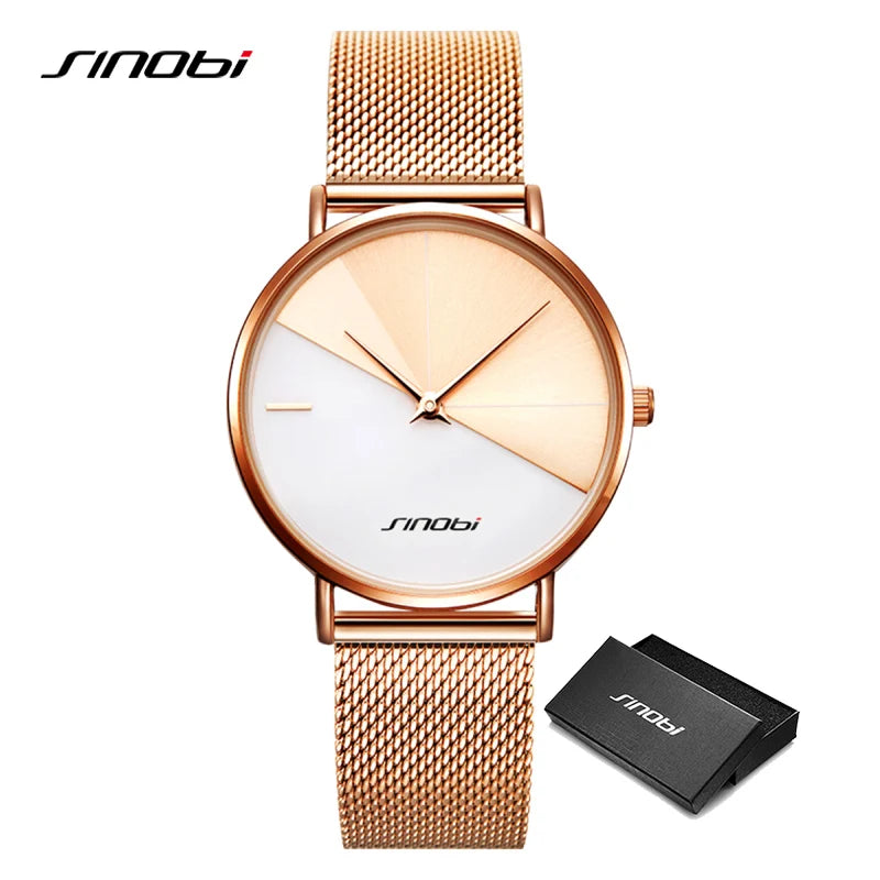 SINOBI Fashion Women's Watches Original Brand Ladies Quartz Wristwatches Top Brand Woman Best Gifts Female Clock  Montre Femme