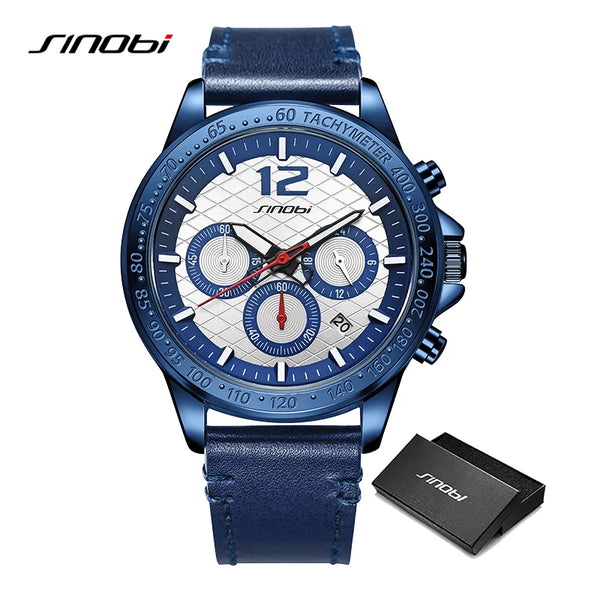 Sinobi fashion styles men's watches original sports design mans quartz wristwatches top brand male best gifts clock for husband