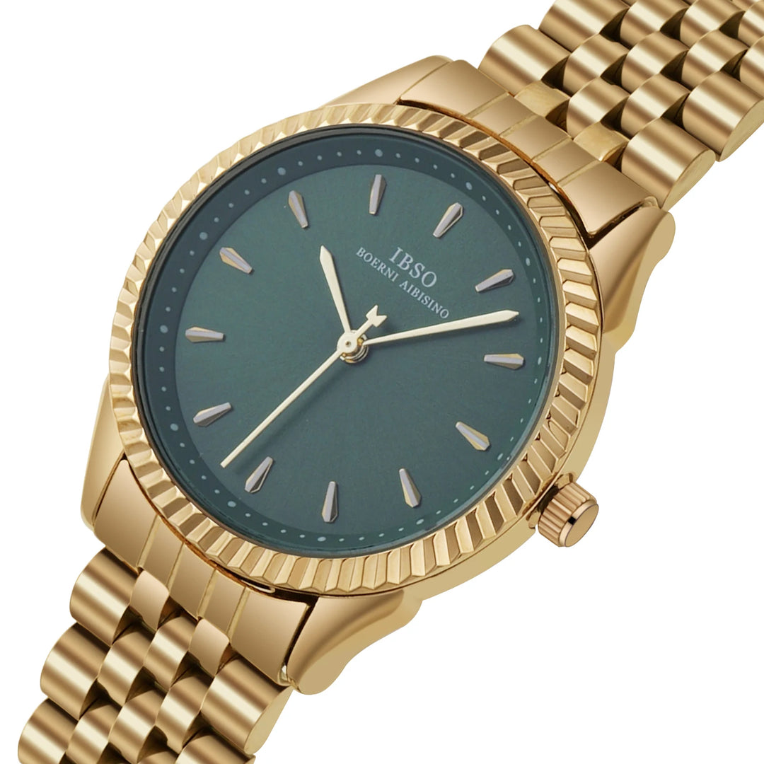 IBSO Women Wholesale 2026 Japanese Quartz Movement Quartz Watches Luxury Stainless Steel Band 3ATM Waterproof Luminous Hands