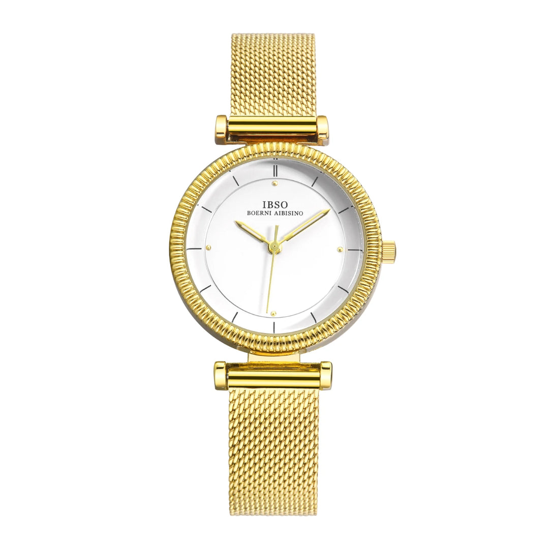 IBSO Women Wholesale 2022 New Quartz Watches Luxury Simple Watch Ladies 3ATM Waterproof Japanese Quartz Movement Luminous Hands