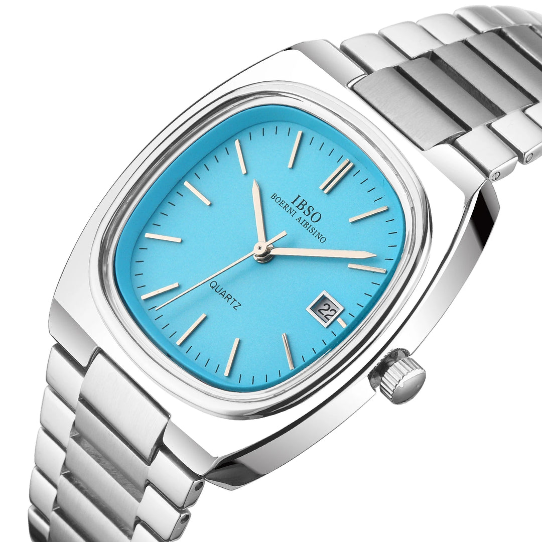 IBSO Luxury Men's Watch 3ATM Hot Selling Wholesale Price Japan Movement Calendar Function Adjustable Stainless Steel Strap