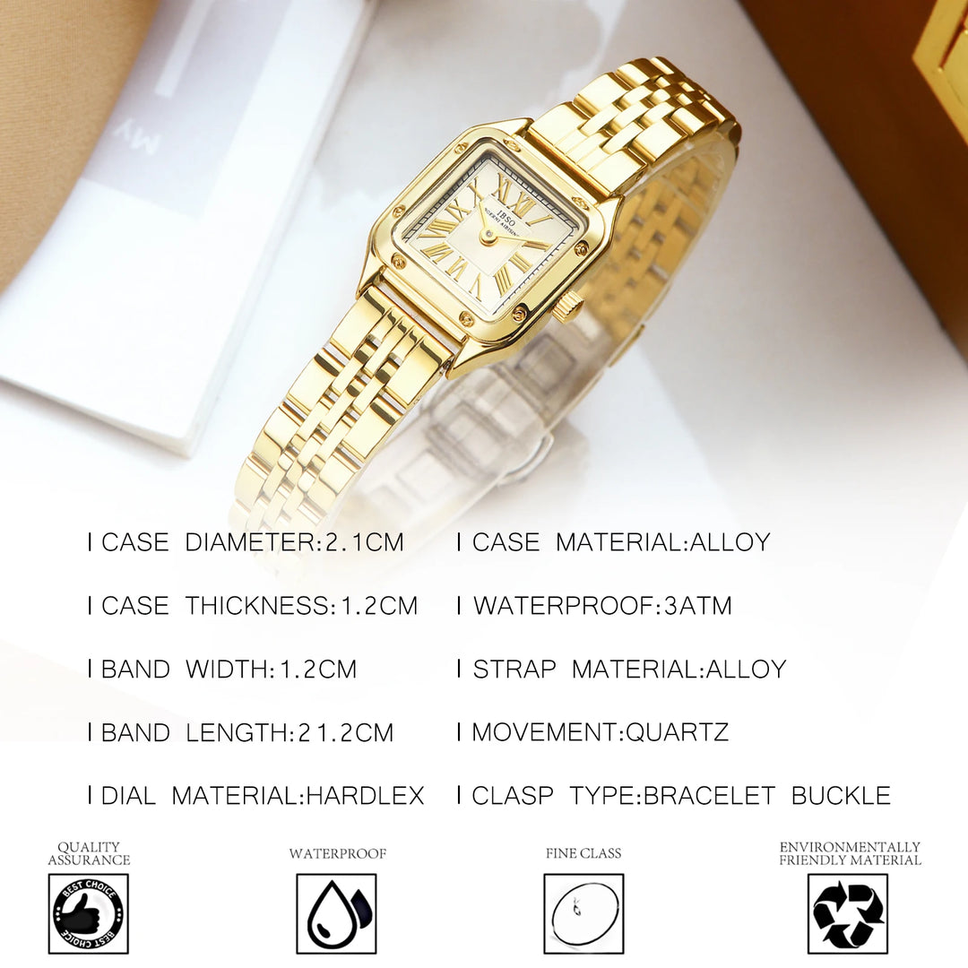 IBSO Luxury 2026 Women Quartz Watch 3ATM Waterproof Japanese New Movement New Ladies Watch Solid Stainless Steel Strap Fashion