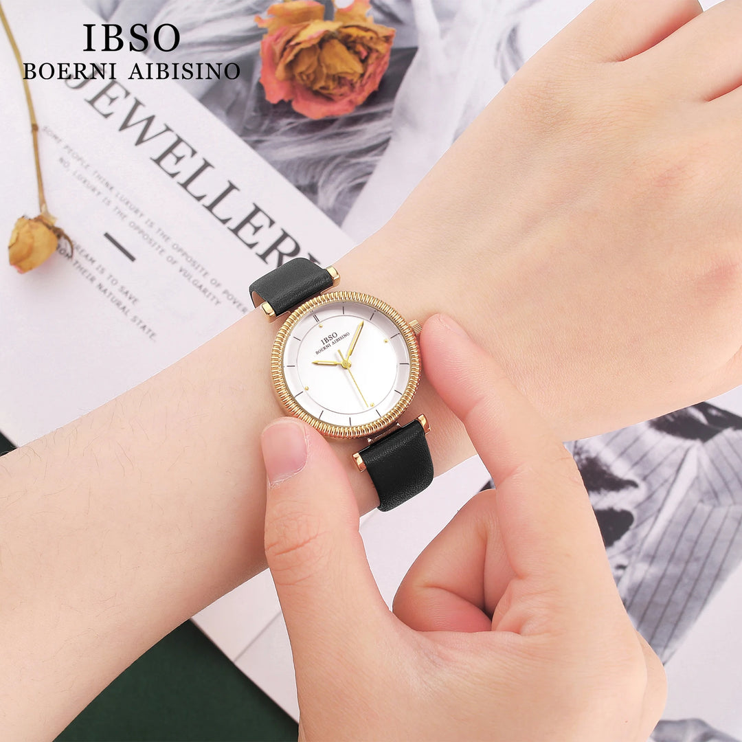 IBSO Women Wholesale 2022 New Quartz Watches Luxury Simple Watch Ladies 3ATM Waterproof Japanese Quartz Movement Luminous Hands