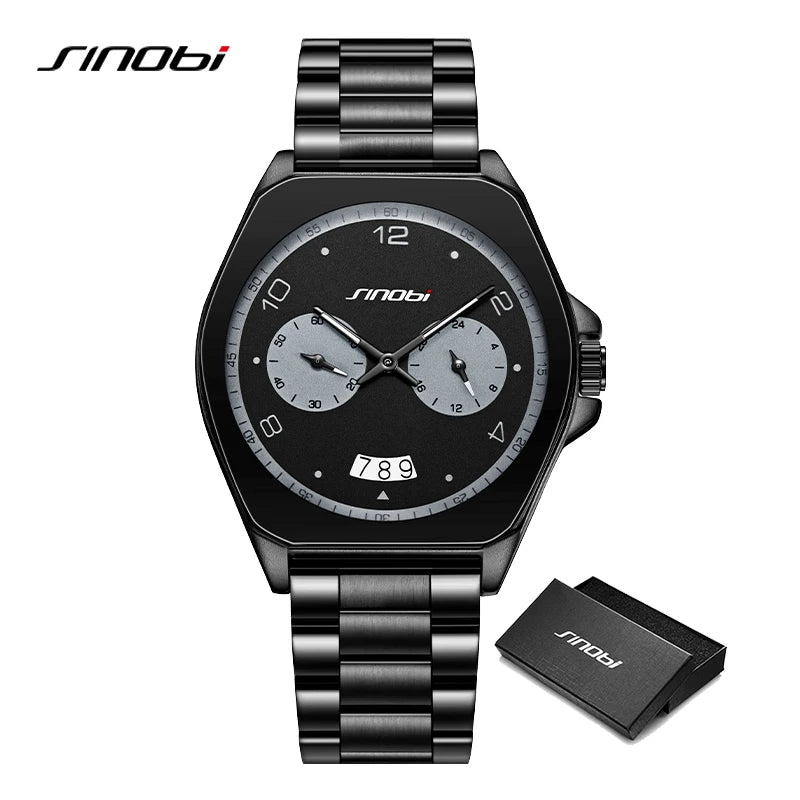 SINOBI Fashion Men's Watches Original Styles Man's Quartz Wristwatches Waterproof Male Gifts Clock Fashion Relogio Masculino