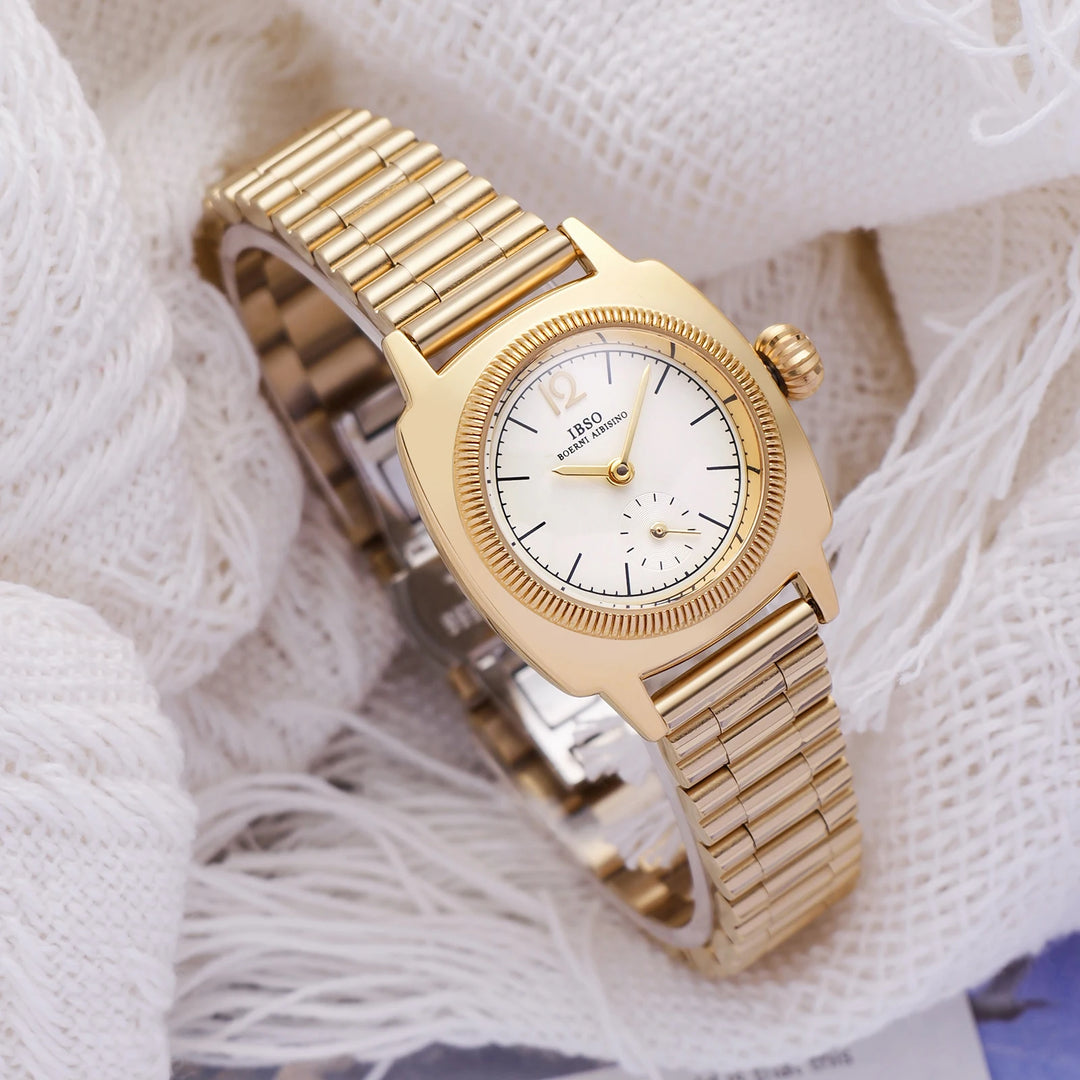 IBSO Luxury Women Quartz Watch 3ATM Waterproof Stainless Steel Strap Special Japanese Quartz Movement