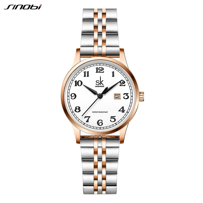 Shengke Fashion Diamond Woman Watches Green Dial Beauty Women Quartz Wristwatches Original Design Ladies Clock Relogio Feminino