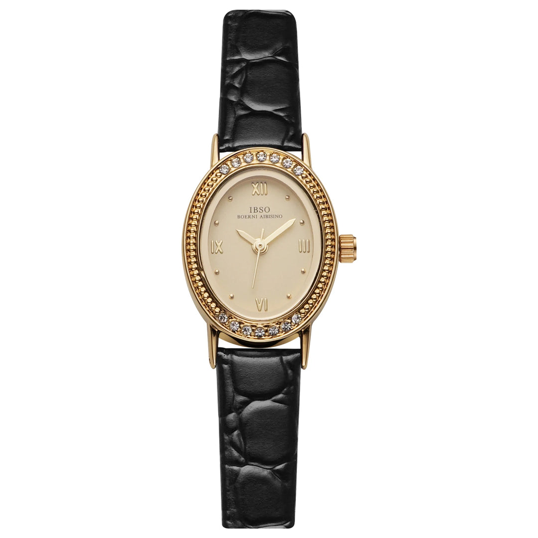 IBSO Women Small Elegant Quartz Watches Genuine Leather Strap 3ATM Waterproof Wholesale 2025 New Fashion Lady WristWatches
