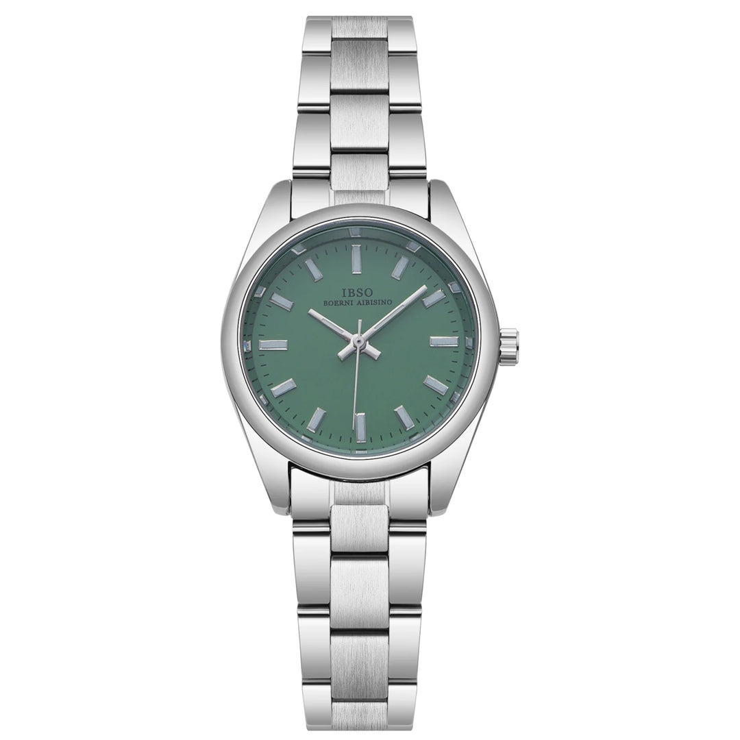 IBSO 2026 New Women Stainless Steel Watches 3ATM Waterproof Luminous Hands Dials Small Luxury Style Women Gift For Christmas