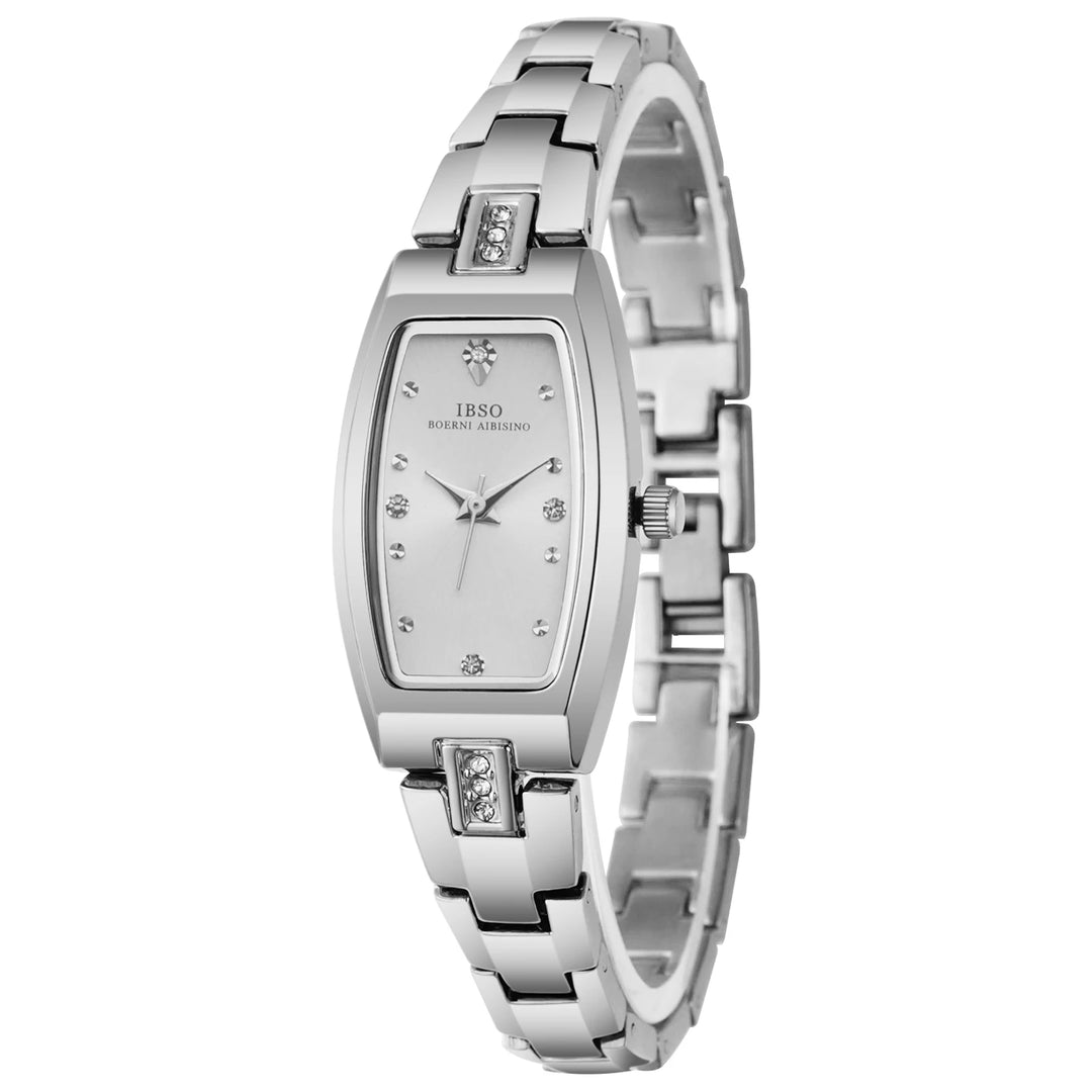IBSO 2025 New Arrival Women Watch Irregular Case Elegant Bracelet 3ATM Waterproof Stainless Steel Strap Multi Colors Options