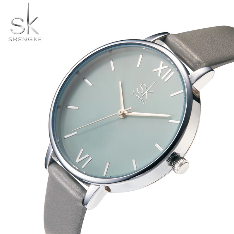 SHENGKE New Fashion Women Watches Top Brand Elegant Woman's Quartz Wristwatches Luxury Golden Clock for Lady Relogio Feminino