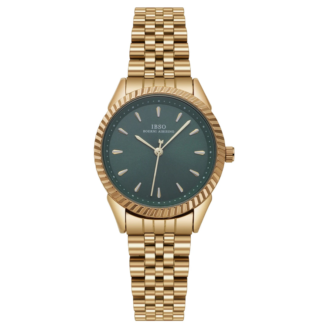 IBSO Women Wholesale 2026 Japanese Quartz Movement Quartz Watches Luxury Stainless Steel Band 3ATM Waterproof Luminous Hands