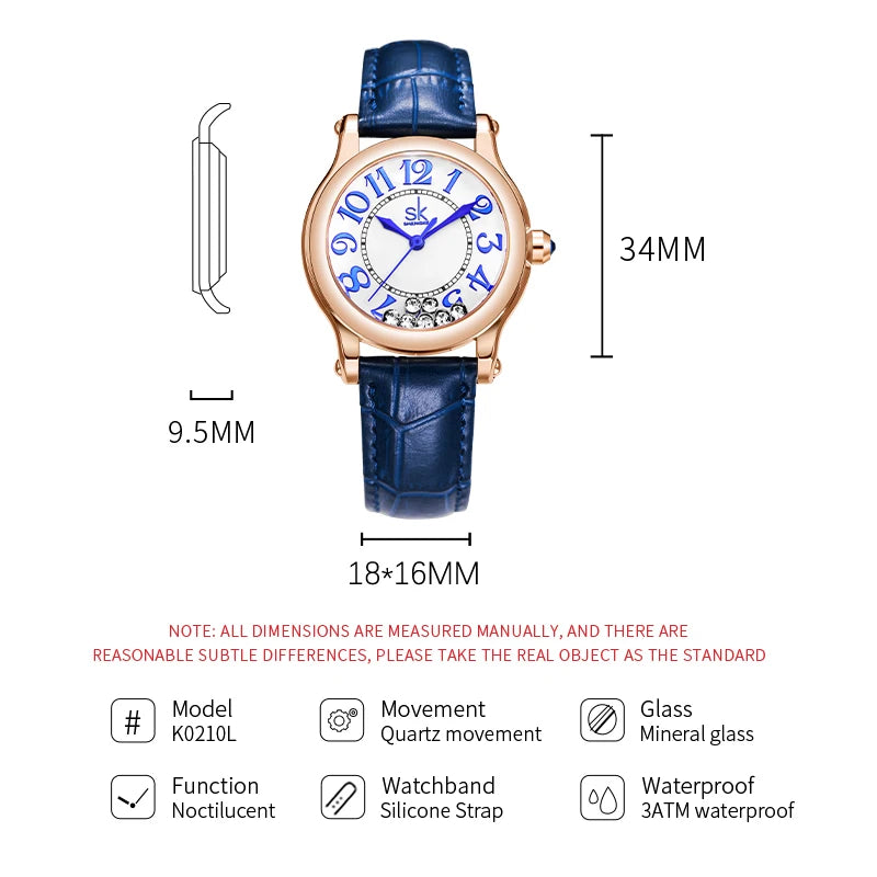Shengke Top Brand Ladies Quartz Wristwatches Diamond Woman's Watches Original Fashion Women's Best Gifts Clock Montre femme