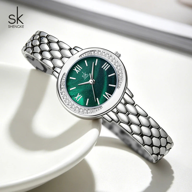 Shengke New Fashion Style Ladies Watches Top Brand Women's Quartz Wristwatches New Original Design Female Best Gifts Clock