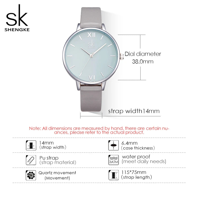 SHENGKE New Fashion Women Watches Top Brand Elegant Woman's Quartz Wristwatches Luxury Golden Clock for Lady Relogio Feminino