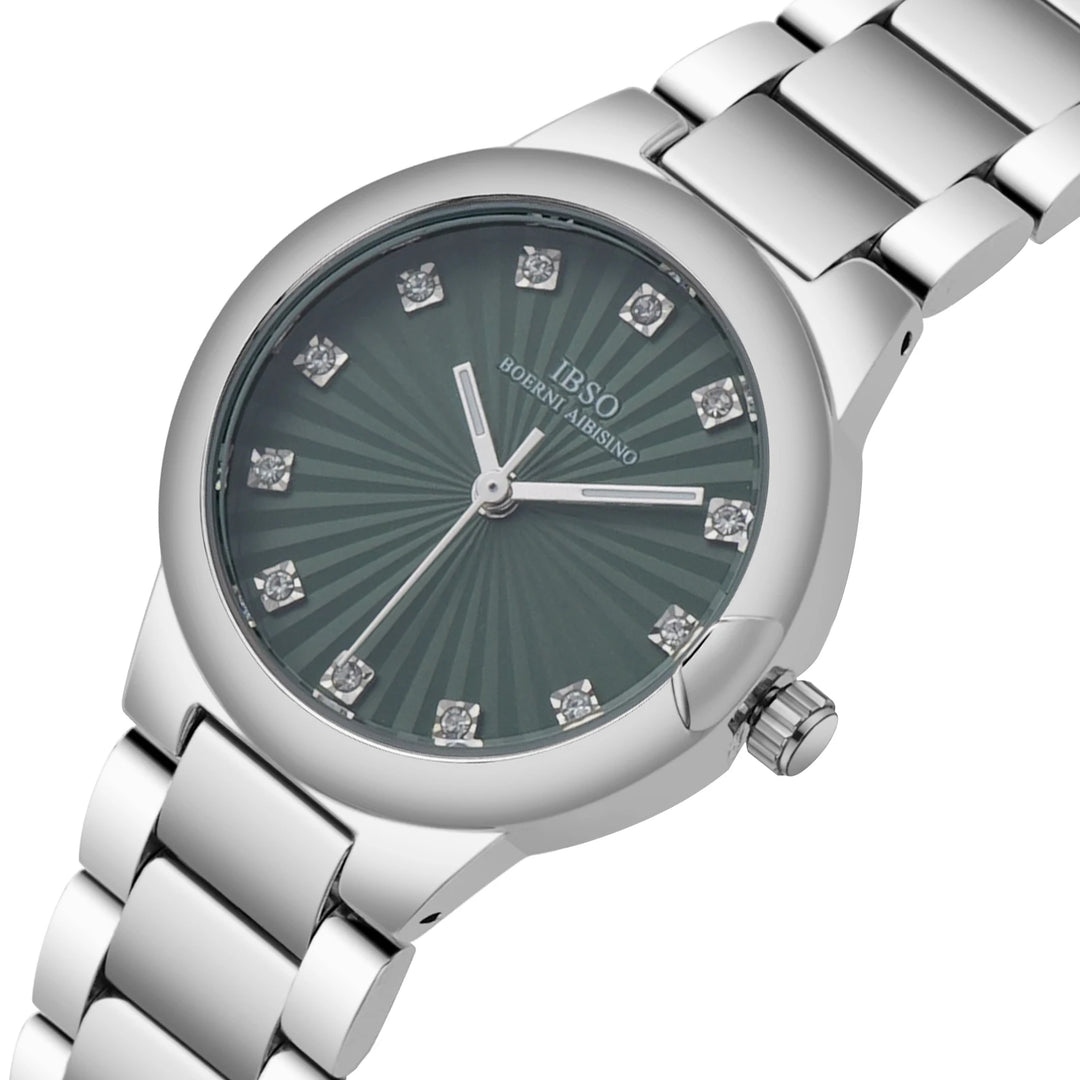 IBSO Women Wholesale Stainless Steel Strap Luxury Simple Watch Ladies 3ATM Waterproof Japanese Quartz Movement Luminous Hands