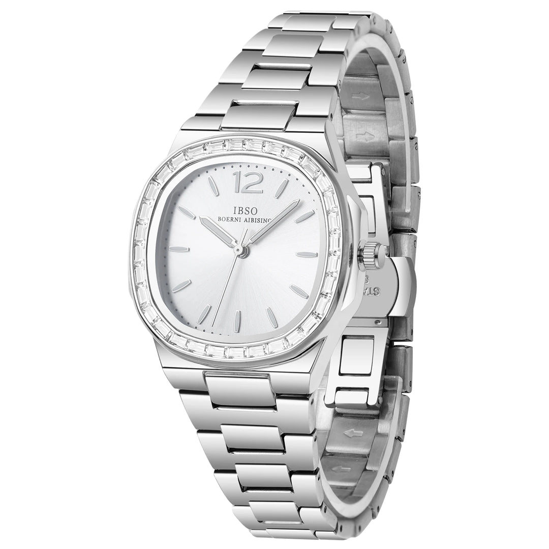 IBSO 2026 Women Quartz Watch 3ATM Waterproof Stainless Steel Strap Luxury Stylish Model Luminous Hands
