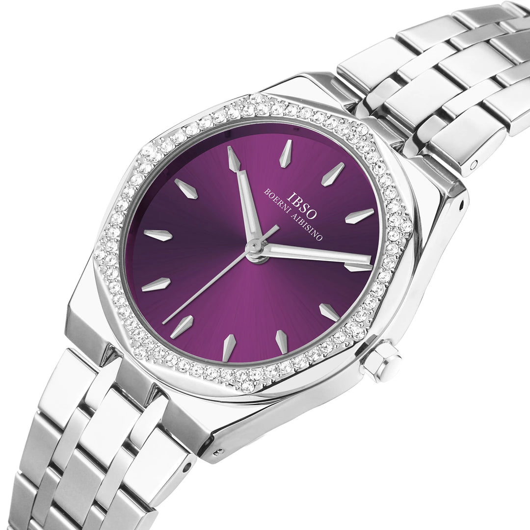 IBSO 2026 New Women Quartz Watch 3ATM Waterproof Stainless Steel Strap Japan Movement Luminous Hands And Dials S1109L