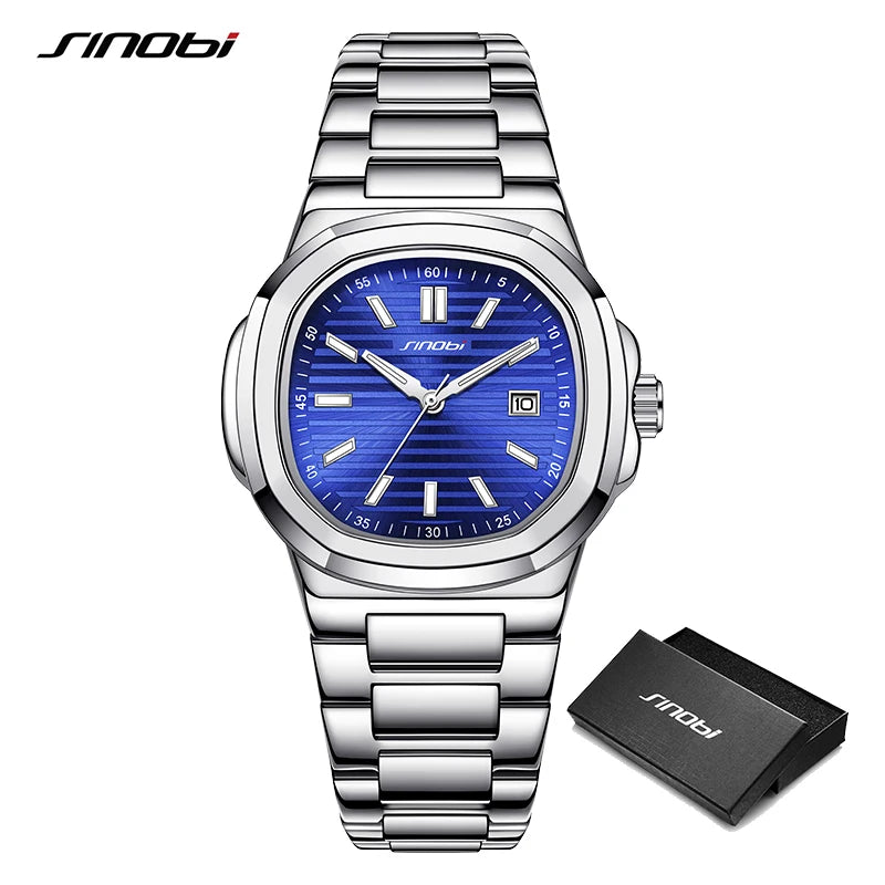 SINOBI New Design Men's Quartz Watches Original Styles Ladies Wristwacthes Top Brand Male Best Gifts Clock Dropshipping