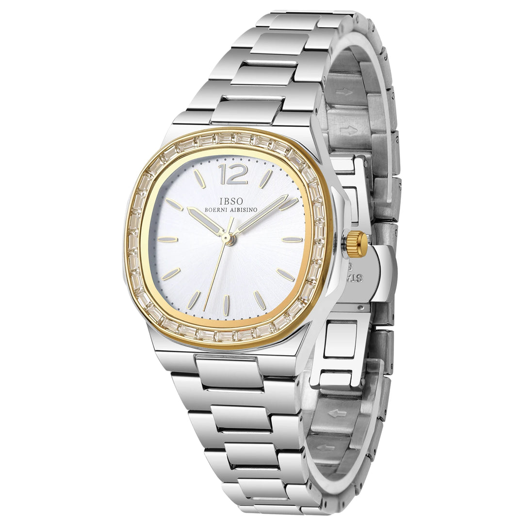 IBSO 2026 Women Quartz Watch 3ATM Waterproof Stainless Steel Strap Luxury Stylish Model Luminous Hands